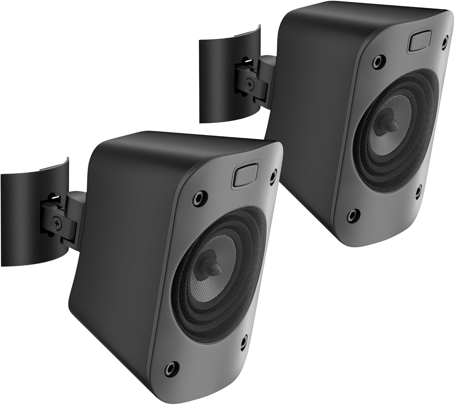 1 Pack, Wall Or Ceiling Mount for Logitech Z906 5.1 Surround Sound Speaker System Tilt and Swivel Adjustable Mounting Bracket for Logitech Z906 Satellite Speakers Wall Mounts - Flex Gamingproduct_type