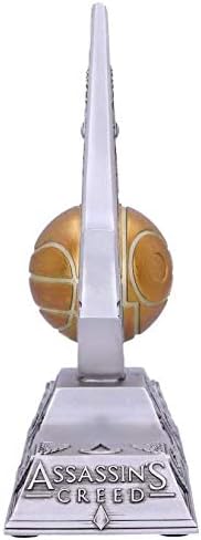 Nemesis Now Officially Licensed Assassin's Creed Apple of Eden Resin Bookends, Silver, 18.5cm