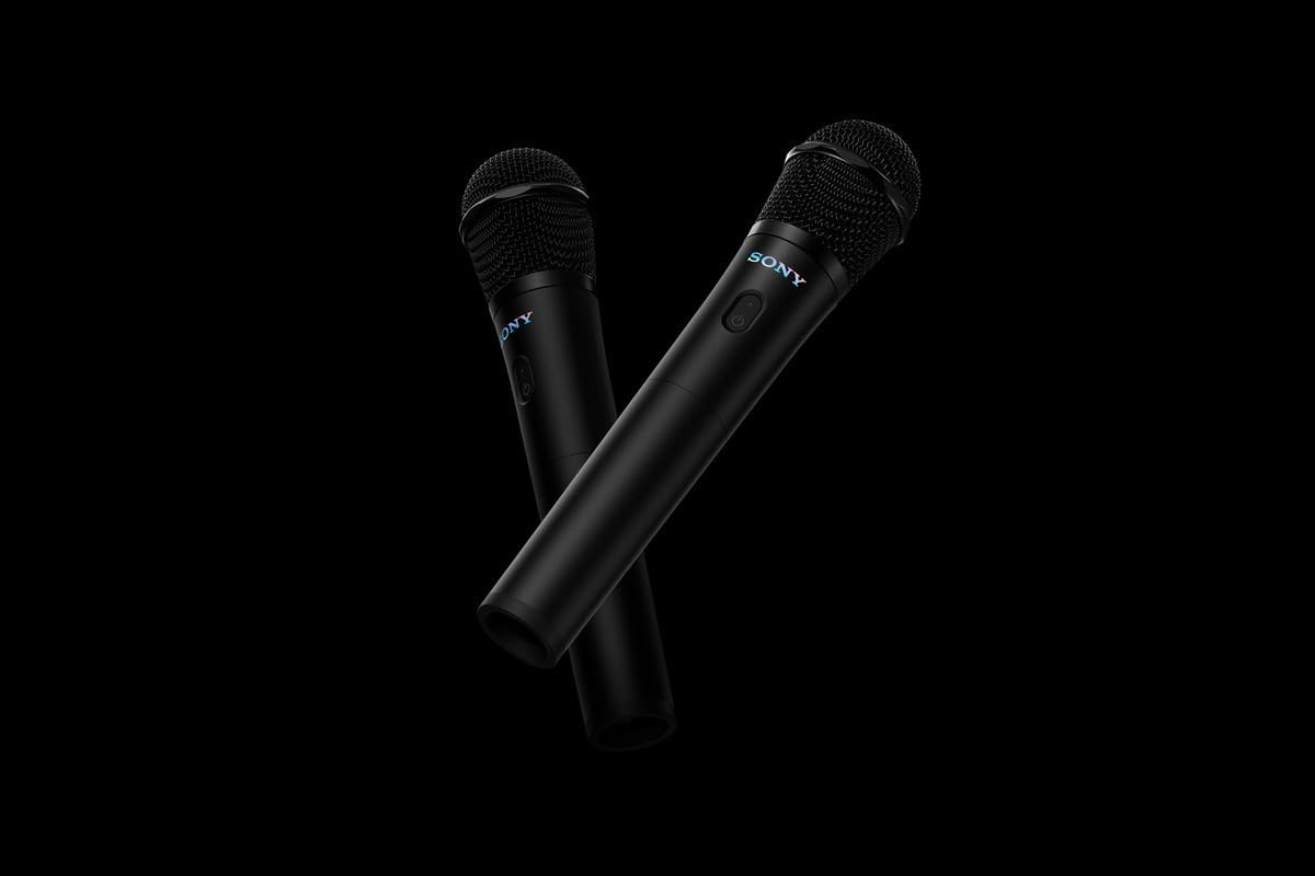 Sony ULT MIC Wireless Microphone for Karaoke, Two Wireless Mics & Receiver | 20 Hr Battery with Quick Charging, Clear Vocals, Duet Assist, Noise Reduction. Pairs Perfectly with ULT POWER SOUND series