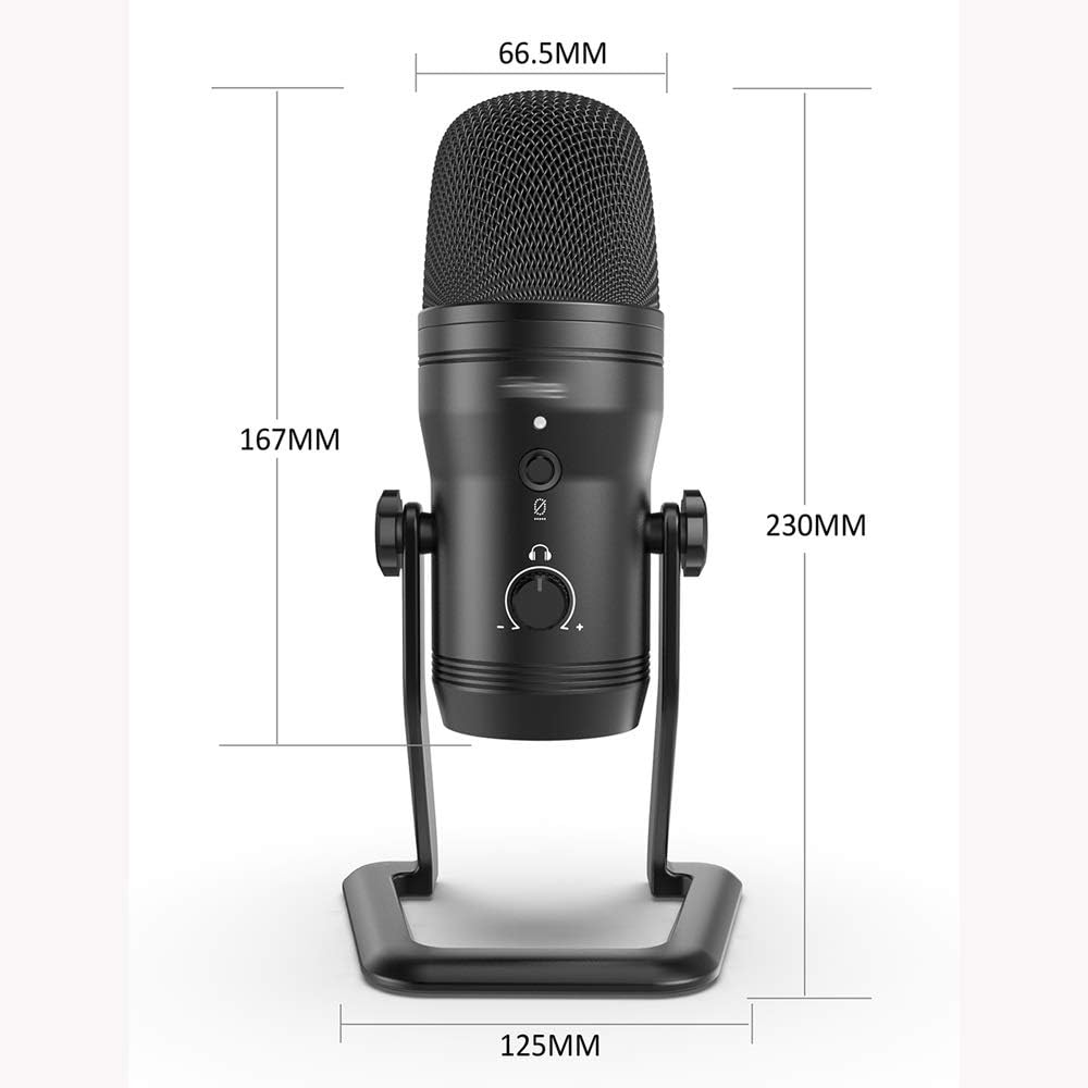 USB Recording Microphone Computer Podcast Mic for Four Pickup Patterns for Vocals,Gaming,Zoom-Class - Flex Gamingproduct_type