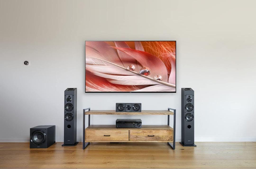Sony SS-CS5M2 3-Way 3-Driver Hi-Res Compact Bookshelf Speakers (Pair) | CS Speaker Home Theater Series, 5.12-inch Woofer, High Precision Tweeters, Hi-Res Audio, Premium Componentry