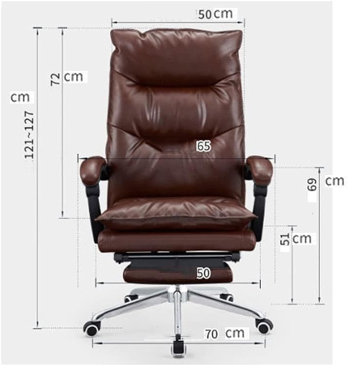 Ergonomic Leather Computer Gaming Chair Reclining Boss Chair with Footstool Video Game Chairs Home Office Chairs Desk Chair - Flex Gamingproduct_type