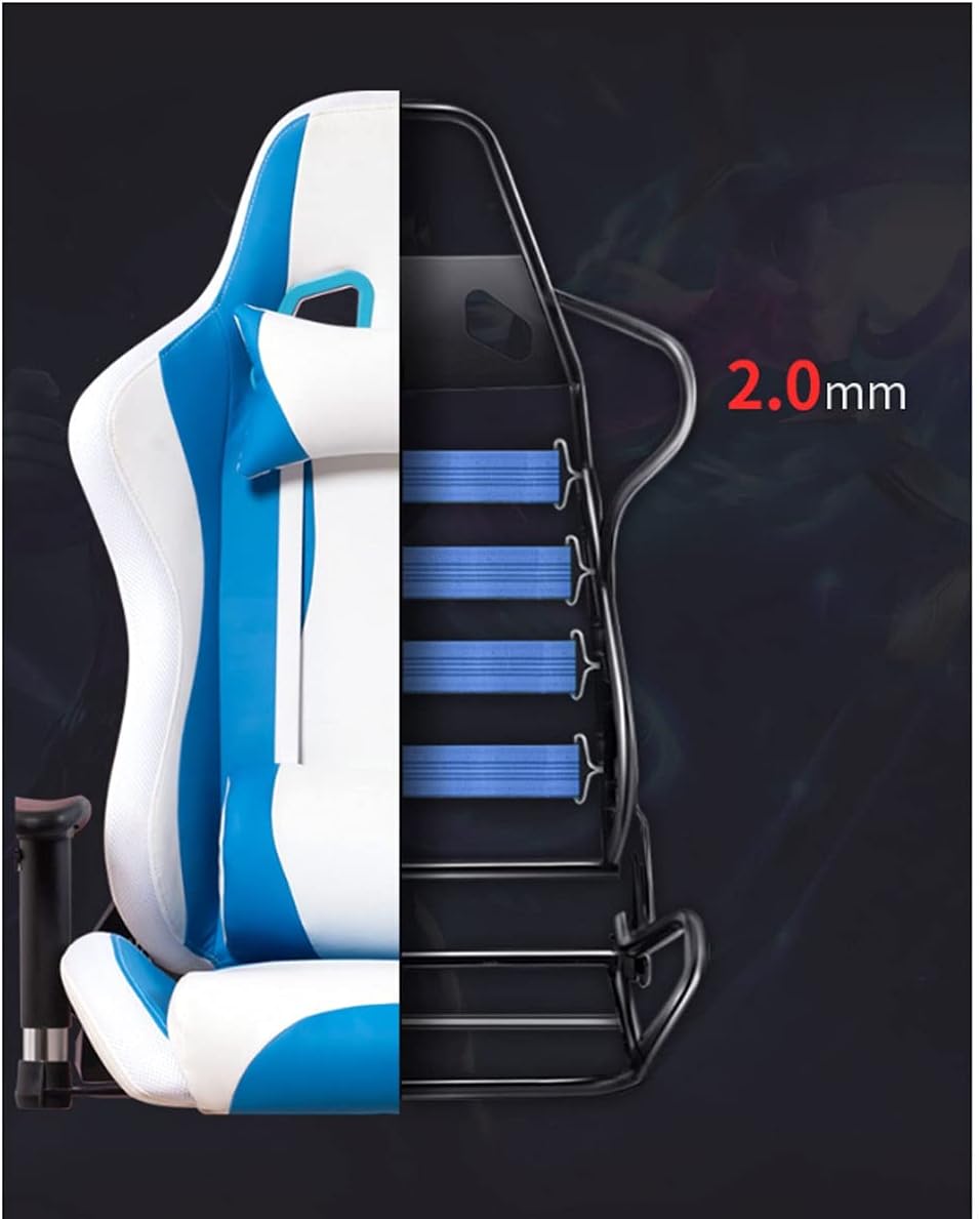 Computer Gaming Chair Executive Office Chair Video Game Chair Ergonomic Reclining Desk Chairs Swivel Leather Chair Adjustable Armrest (Color : Orange) - Flex Gamingproduct_type