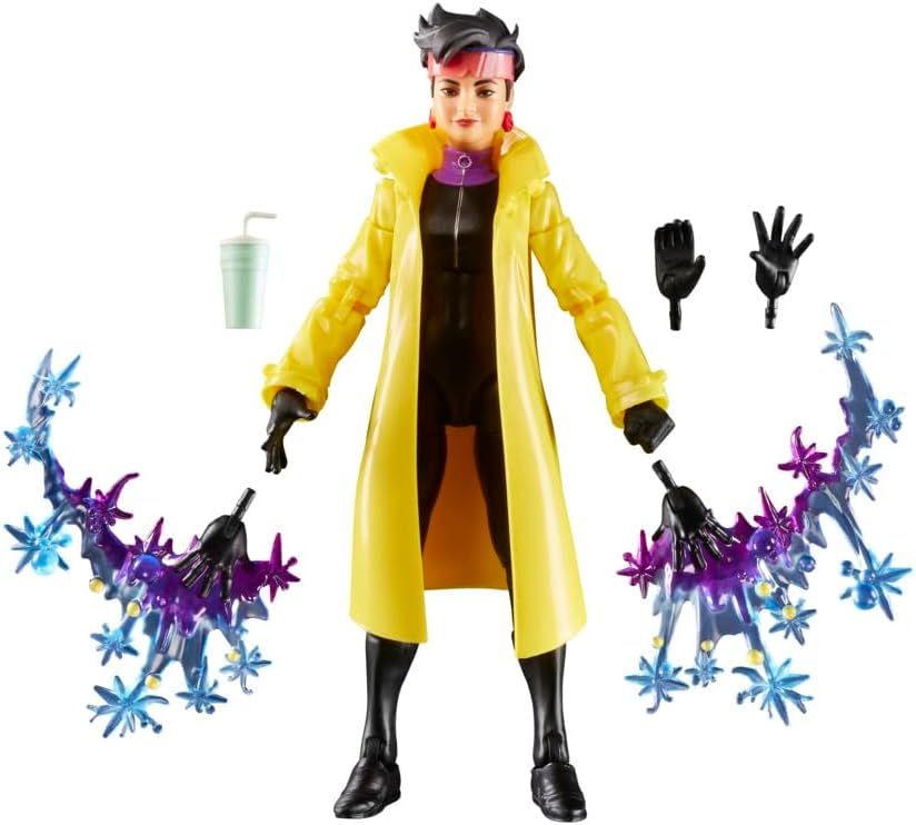 Marvel Legends Series Jubilee, X-Men '97 Collectible 6-Inch Action Figure Toy | 6-Inch Scale, Includes 5 Accessories, Attachable Plasmoid Power Fx, Soda Cup, 20 Plus Points Articulation