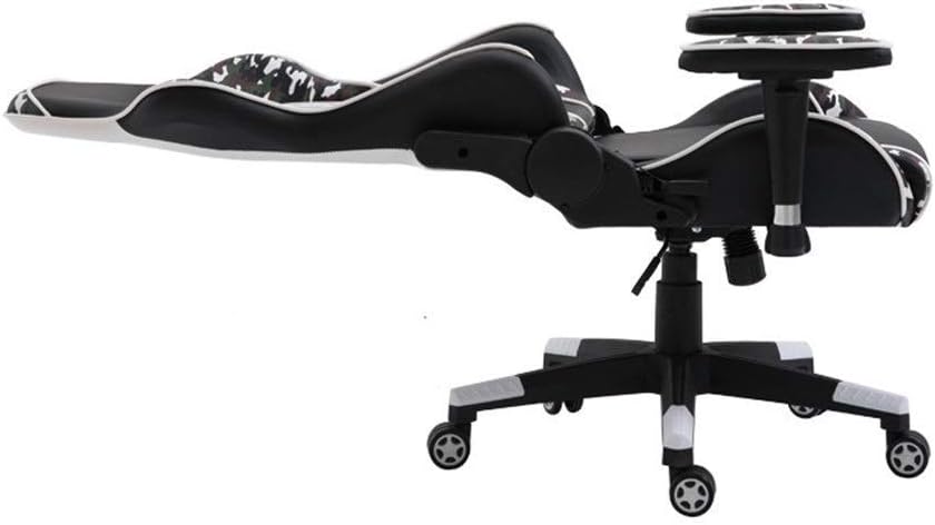 Gaming Chair Game Chair Office Chair Racing Chair PC Computer Chair PU Leather Swivel Chair with Armrest Reclining Ergonomic Gaming Chair (Color : Black Size : As Shown) - Flex Gamingproduct_type