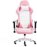Gaming Chair PU Leather Gaming Chair Comfortable Computer Chair Home Office Game Chair Ergonomic Gaming Chair (Color : Pink Size : 120-128x50x70cm) - Flex Gamingproduct_type