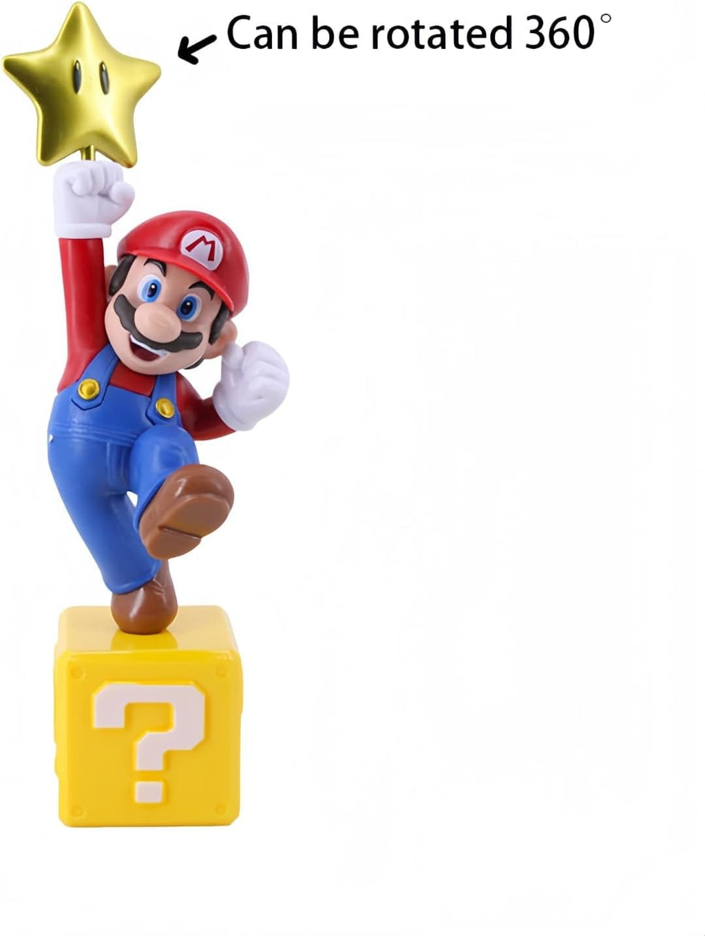 Mario Figure, Star Themed Collectible Statue, 8IN PVC Figurine for Fan Gifts - Flex Gamingproduct_type