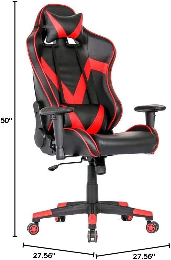Gaming Video Game Chair Gaming Chair Office Chair 360° Rotation and 160° Recline Adjustable Armrest Adult Racing Computer Gaming Chair (Color : Picture Color Size : 70X70X127CM) - Flex Gamingproduct_type
