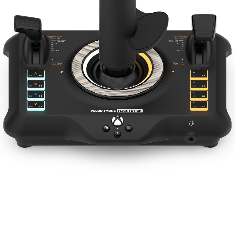 Turtle Beach VelocityOne Flight Universal Control System - Xbox Series X & Xbox Series S, Xbox One & Windows 10 & 11 PCs with Yoke Handle, Throttle Quadrant, Trim Wheel & Rudder Controls | Xbox Series X|S, Xbox One, Windows PC, Complete Controls, Yoke Han - Flex Gamingproduct_type