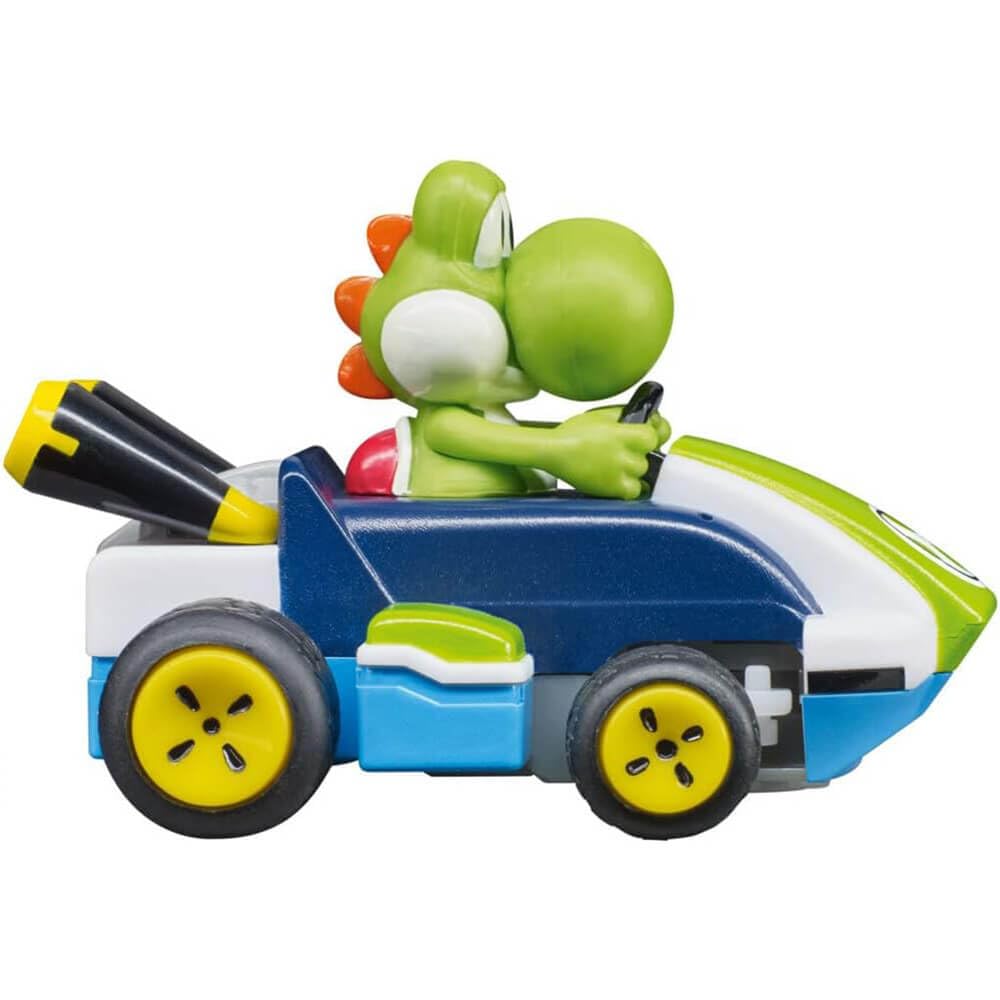 Carrera RC Nintendo Mario Kart 2.4 GHz Mini Collectible Radio Remote Control Toy Car Vehicle - Peach | Official Licensed Mario Miniature Collectible Toy RC Car for Kids 6+, Ready To Run, Rechargeable Battery, Radio RC Racing