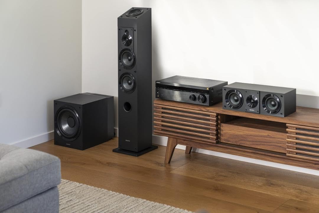 Sony SS-CS5M2 3-Way 3-Driver Hi-Res Compact Bookshelf Speakers (Pair) | CS Speaker Home Theater Series, 5.12-inch Woofer, High Precision Tweeters, Hi-Res Audio, Premium Componentry