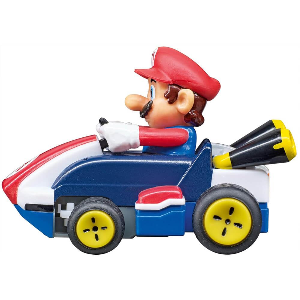 Carrera RC Nintendo Mario Kart 2.4 GHz Mini Collectible Radio Remote Control Toy Car Vehicle - Peach | Official Licensed Mario Miniature Collectible Toy RC Car for Kids 6+, Ready To Run, Rechargeable Battery, Radio RC Racing