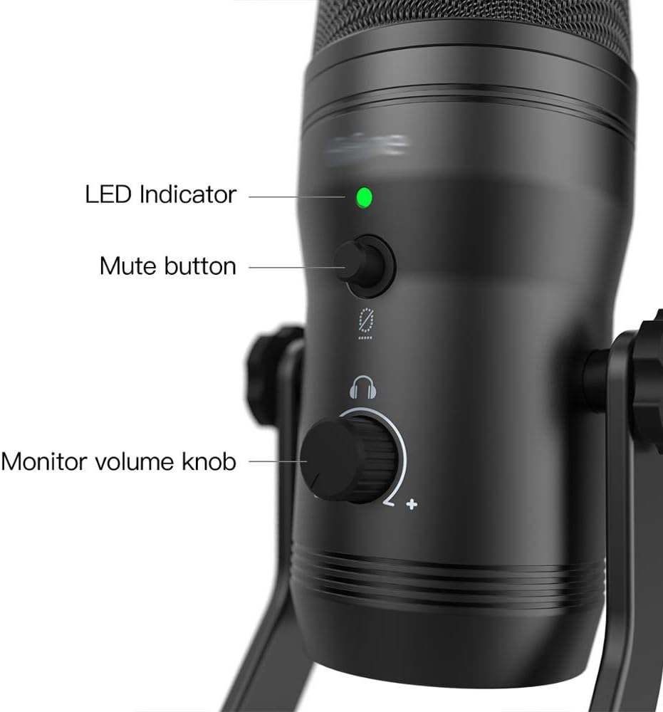 USB Recording Microphone Computer Podcast Mic for Four Pickup Patterns for Vocals,Gaming,Zoom-Class - Flex Gamingproduct_type