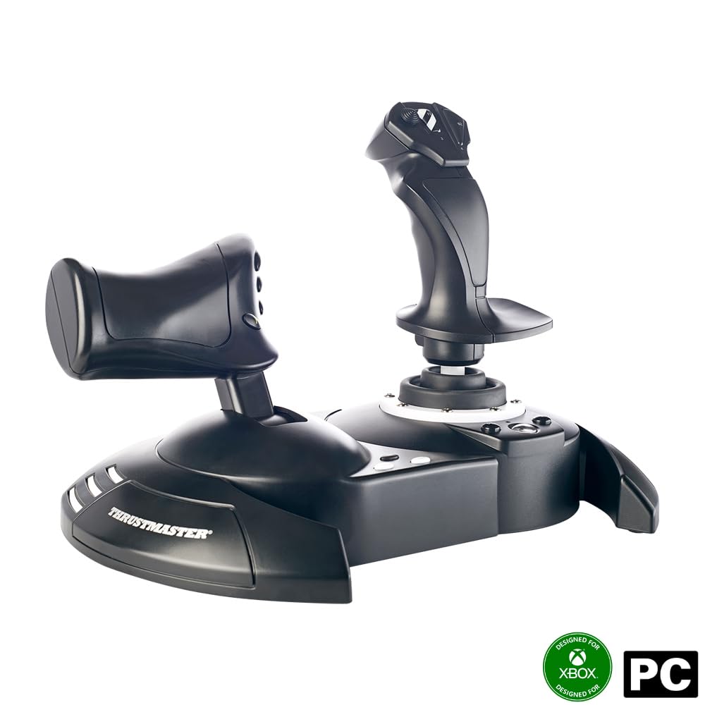 Thrustmaster T-Flight Full Kit HOTAS with Rudder Pedals - XBOX & PC | Hall-Effect joystick, 5 axes, 14 mappable buttons, detachable throttle, hat switch, adjustable resistance, for flight sims - Flex Gamingproduct_type