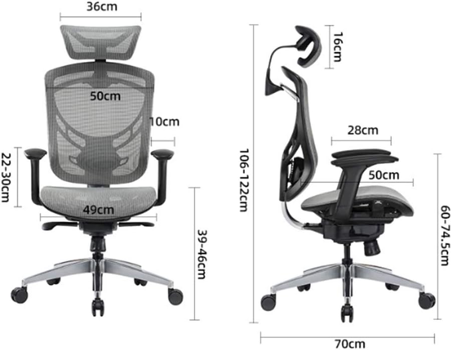 Massage Gaming Chair High Back Reclining Ergonomic Leather with Headrest and Lumbar Support Reclining Backrest Handrails and Seat Height Swivel Game Chair Black 46 inches - Flex Gamingproduct_type