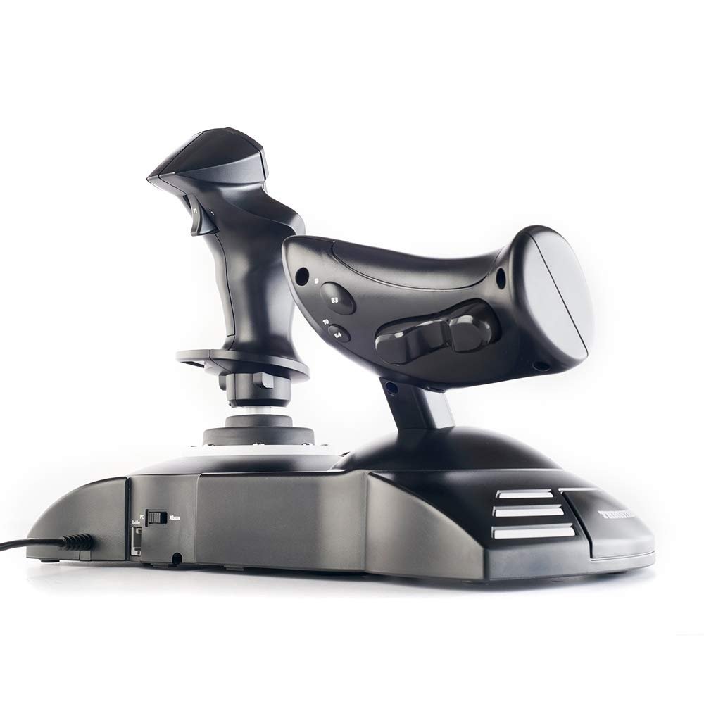 Thrustmaster T-Flight Full Kit HOTAS with Rudder Pedals - XBOX & PC | Hall-Effect joystick, 5 axes, 14 mappable buttons, detachable throttle, hat switch, adjustable resistance, for flight sims - Flex Gamingproduct_type