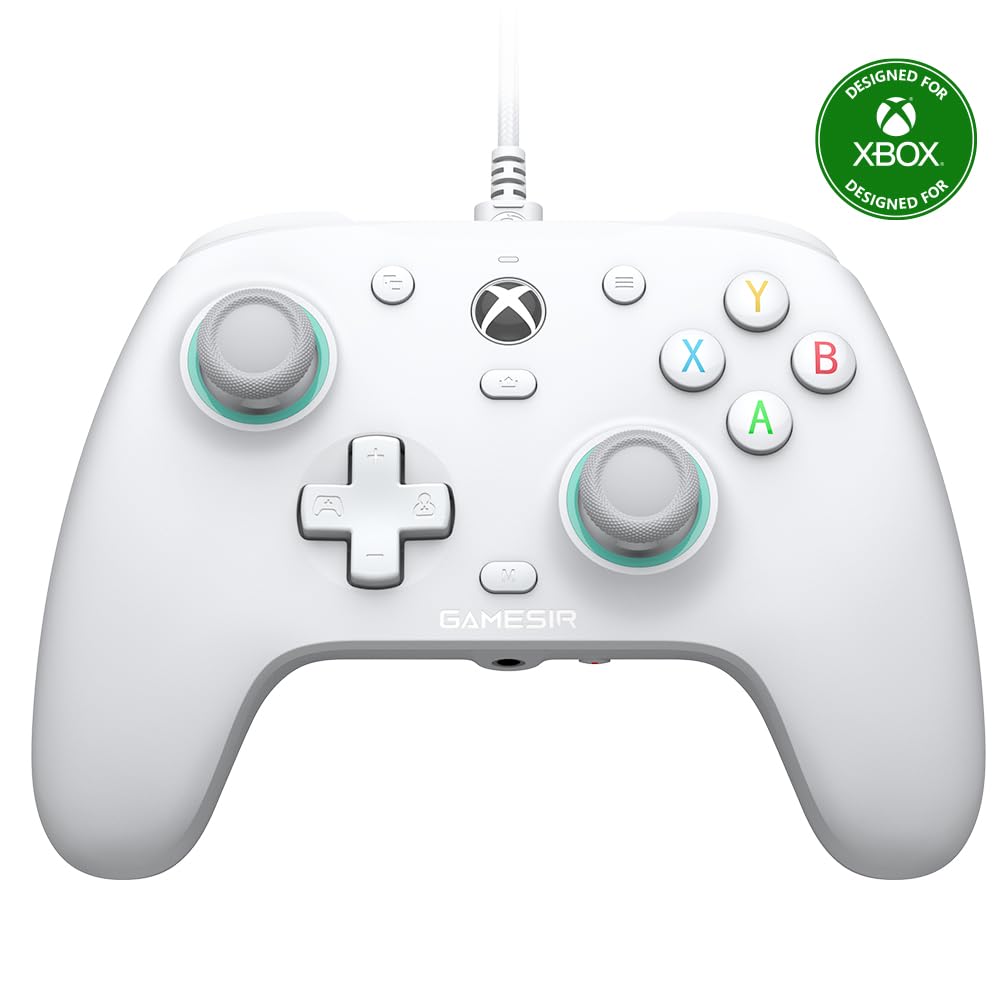 GameSir G7 SE Wired Controller for Xbox Series X|S, Xbox One & Windows 10/11, Plug and Play Gaming Gamepad with Hall Effect Joysticks/Hall Trigger, 3.5mm Audio Jack (White) - Flex Gamingproduct_type