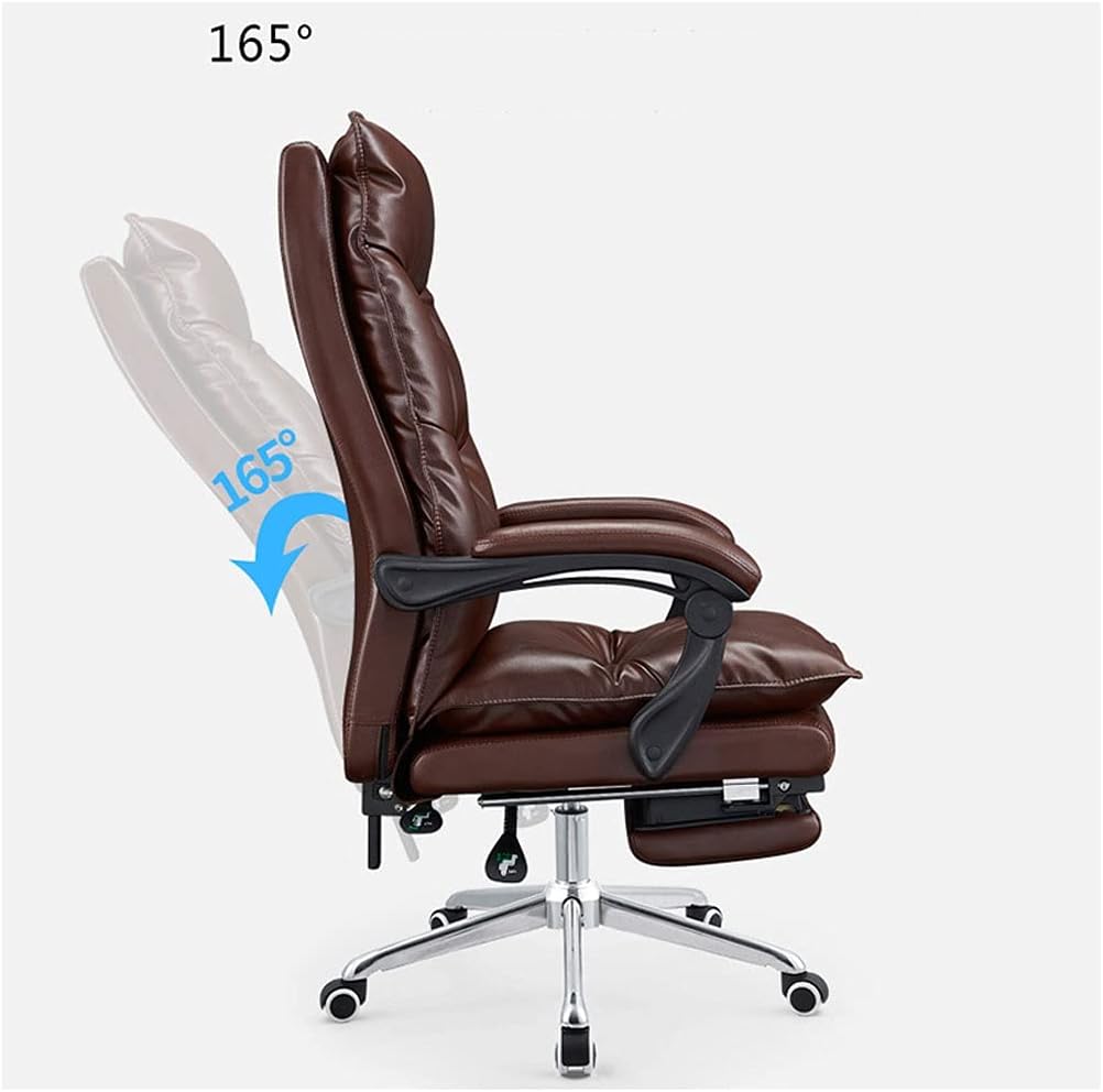 Ergonomic Leather Computer Gaming Chair Reclining Boss Chair with Footstool Video Game Chairs Home Office Chairs Desk Chair - Flex Gamingproduct_type