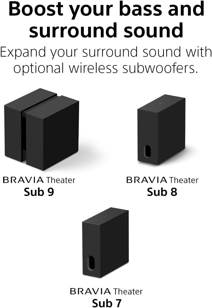 Sony BRAVIA Theater Quad 16-Speaker Home Theater Audio System HT-A9M2 | Dolby Atmos & DTS:X Surround Sound, 4 Wireless Speakers, 360 Spatial Sound Mapping, Room Calibration, Bluetooth, HDMI 2.1