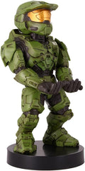 Exquisite Gaming: Halo: Master Chief - Mobile Phone & Gaming Controller Holder, Device Stand, Cable Guys, Xbox Licensed Figure, Green