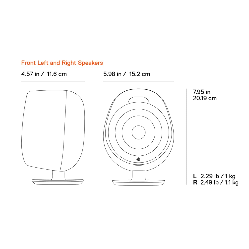 SteelSeries Arena Desktop Gaming Speaker System – Arena 3, 7 & 9