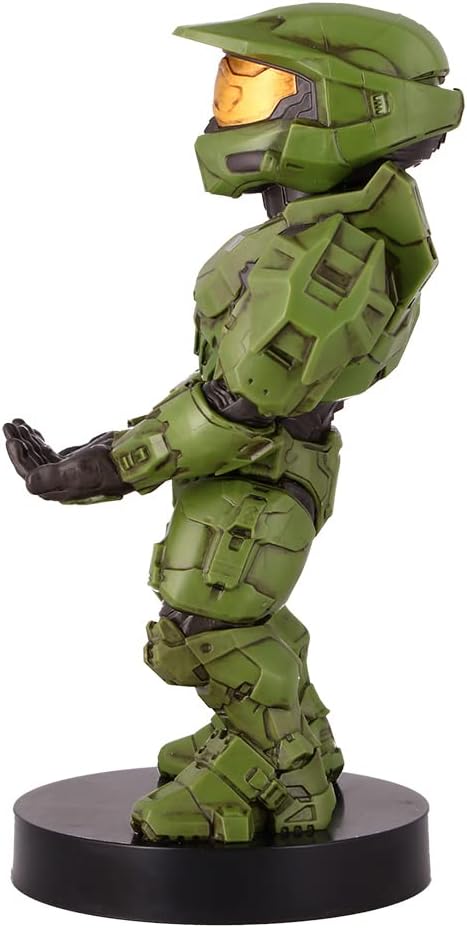 Exquisite Gaming: Halo: Master Chief - Mobile Phone & Gaming Controller Holder, Device Stand, Cable Guys, Xbox Licensed Figure, Green