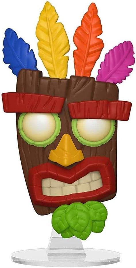 Games: Crash Bandicoot - Aku Aku Collectible Figure, Multicolor