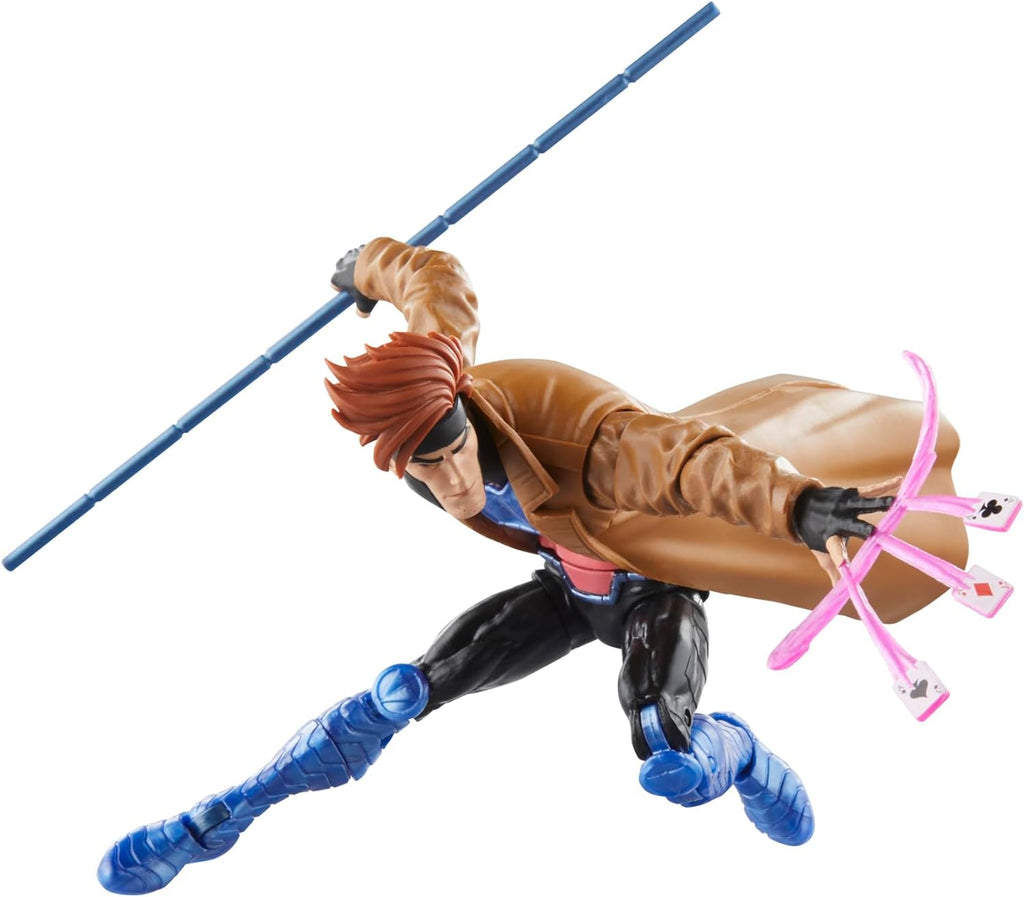 Marvel Legends Series Gambit, X-Men ‘97 Collectible 6-Inch Action Figures | Marvel Legends Retro 6 Inch Action Figure X-Men '97 Wave 1 - Gambit Reissue