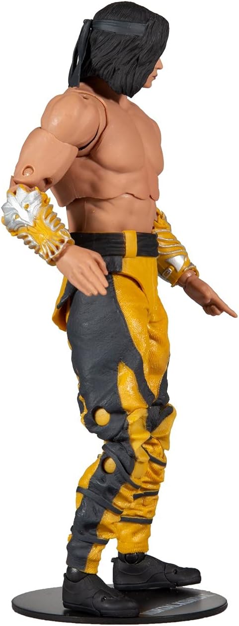 McFarlane Toys Mortal Kombat Liu Kang (Fighting Abbot) 7" Action Figure with Accessories | Mortal Kombat 7 Inch Action Figure Wave 7 - Liu Kang