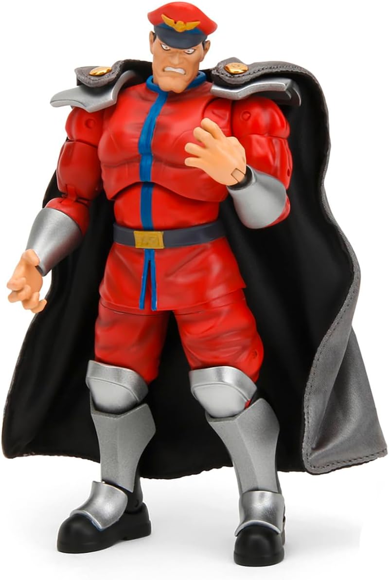 Jada - Street Fighter 2- Articulated Figure of M. Bison 15 cm, Collectable, with Interchangeable Hands and Head, Accessories, 20 Articulated Points, Ages 13 (253252030)