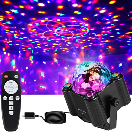 3-Magic Ball Disco Party Light with Dual Laser – 2 Variants