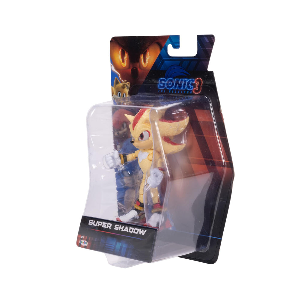 Sonic The Hedgehog – 5-Inch Shadow Action Figure – 20+ Points of Articulation – Official Collector Toy – Boys & Girls Ages 3+ | Sonic The Hedgehog Movie 5 Inch Action Figure Wave 1 - Shadow (Closed Mouth)