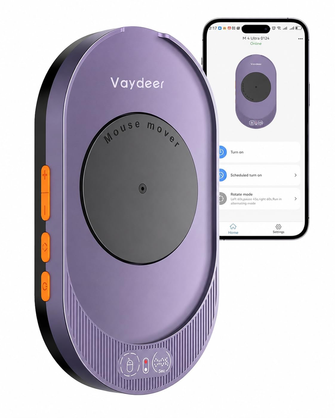 Vaydeer Undetectable Mouse Mover, M4 Mouse Jiggler Device with ON/Off Switch, Driver-Free Shaker Wiggler Mouse Movement Simulation for Computer Awakening, Gift Ideal for Men/Women - Flex Gamingproduct_type