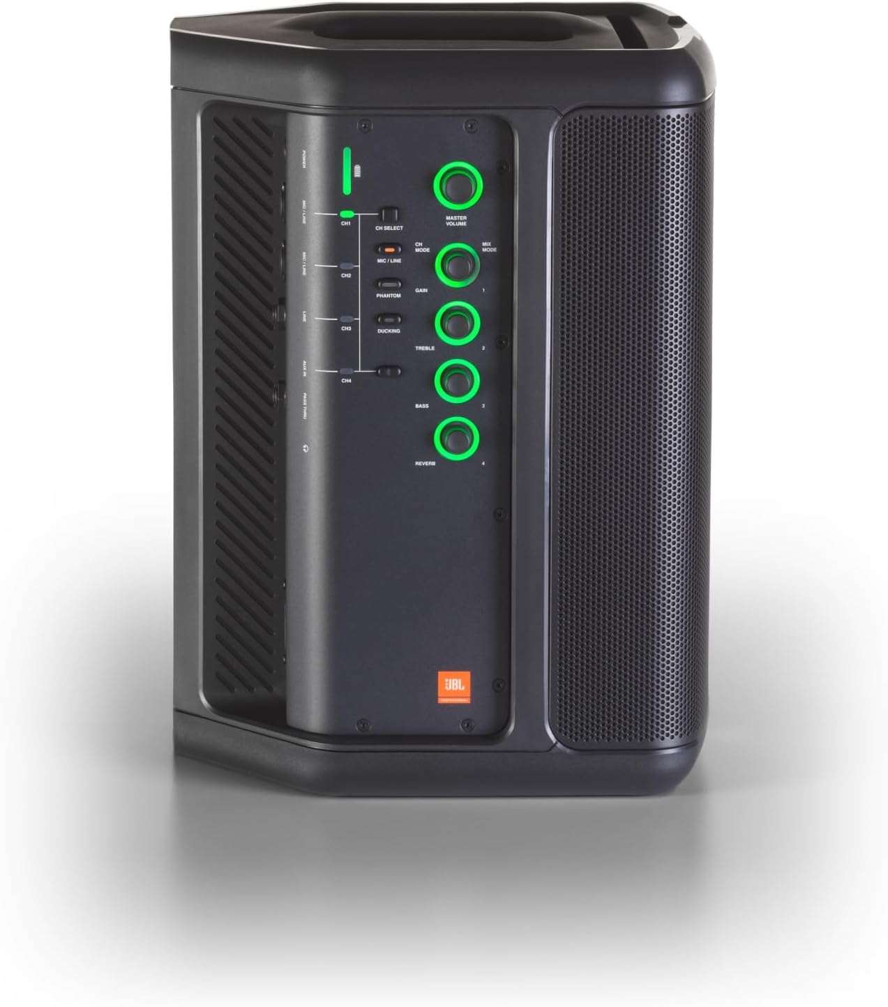 JBL Professional EON ONE Compact Ultra-Portable Battery Powered Wireless PA Speaker System with Bluetooth, Professional 4-Channel Mixer, and Lexicon Effects. Black