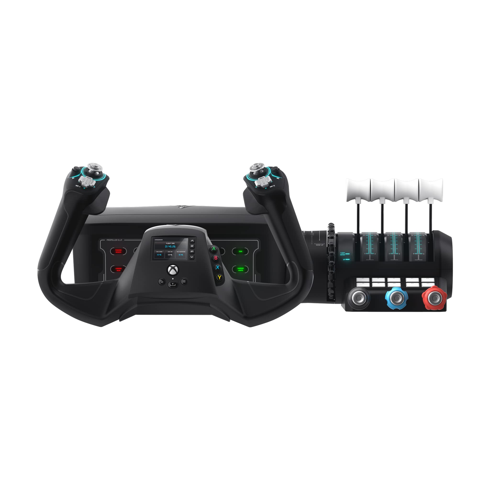 Turtle Beach VelocityOne Flight Universal Control System - Xbox Series X & Xbox Series S, Xbox One & Windows 10 & 11 PCs with Yoke Handle, Throttle Quadrant, Trim Wheel & Rudder Controls | Xbox Series X|S, Xbox One, Windows PC, Complete Controls, Yoke Han - Flex Gamingproduct_type