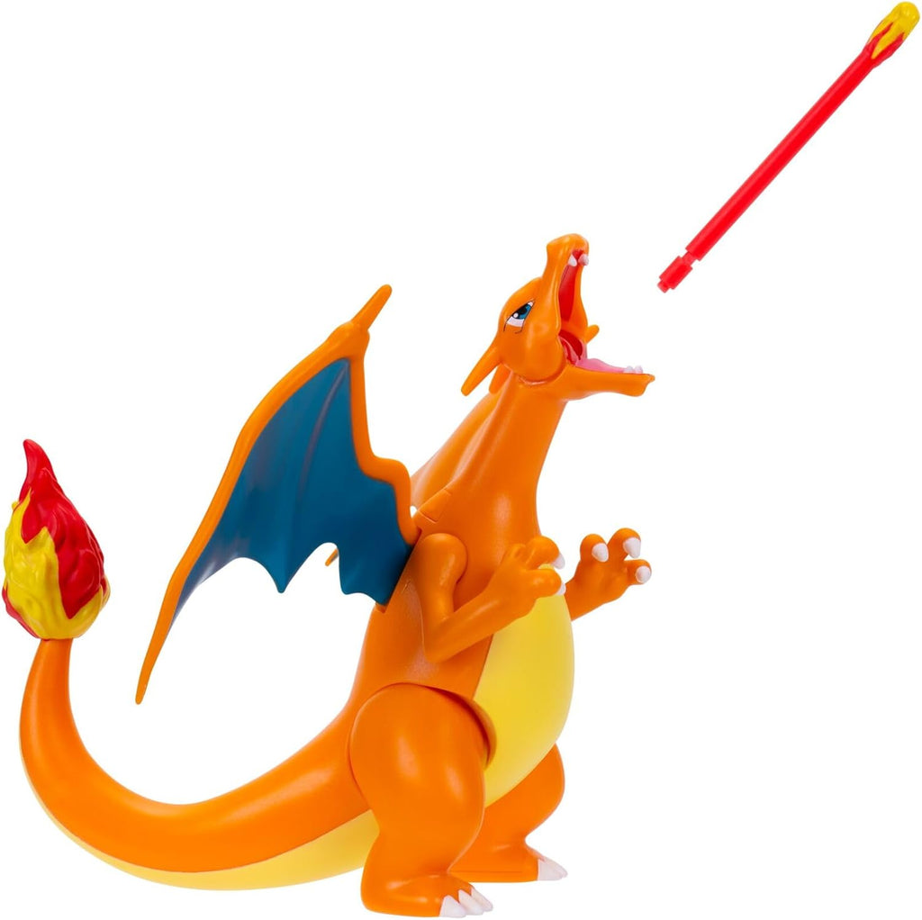 Pokémon Fire and Water Battle Pack - Includes 4.5 Inch Flame Action Charizard and 2" Squirtle Action Figures - Amazon Exclsuive