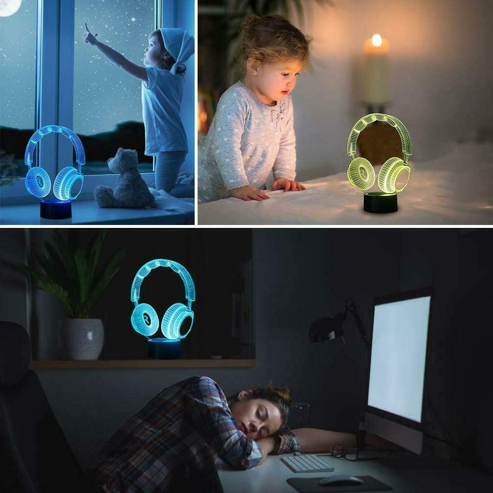 AZIMOM 3D Illusion Night Light – 5 Designs