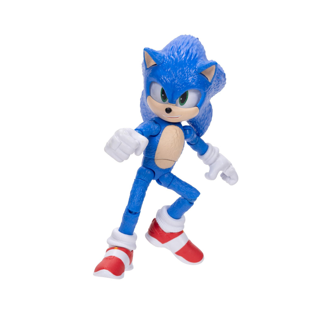 Sonic The Hedgehog – 5-Inch Shadow Action Figure – 20+ Points of Articulation – Official Collector Toy – Boys & Girls Ages 3+ | Sonic The Hedgehog Movie 5 Inch Action Figure Wave 1 - Shadow (Closed Mouth)
