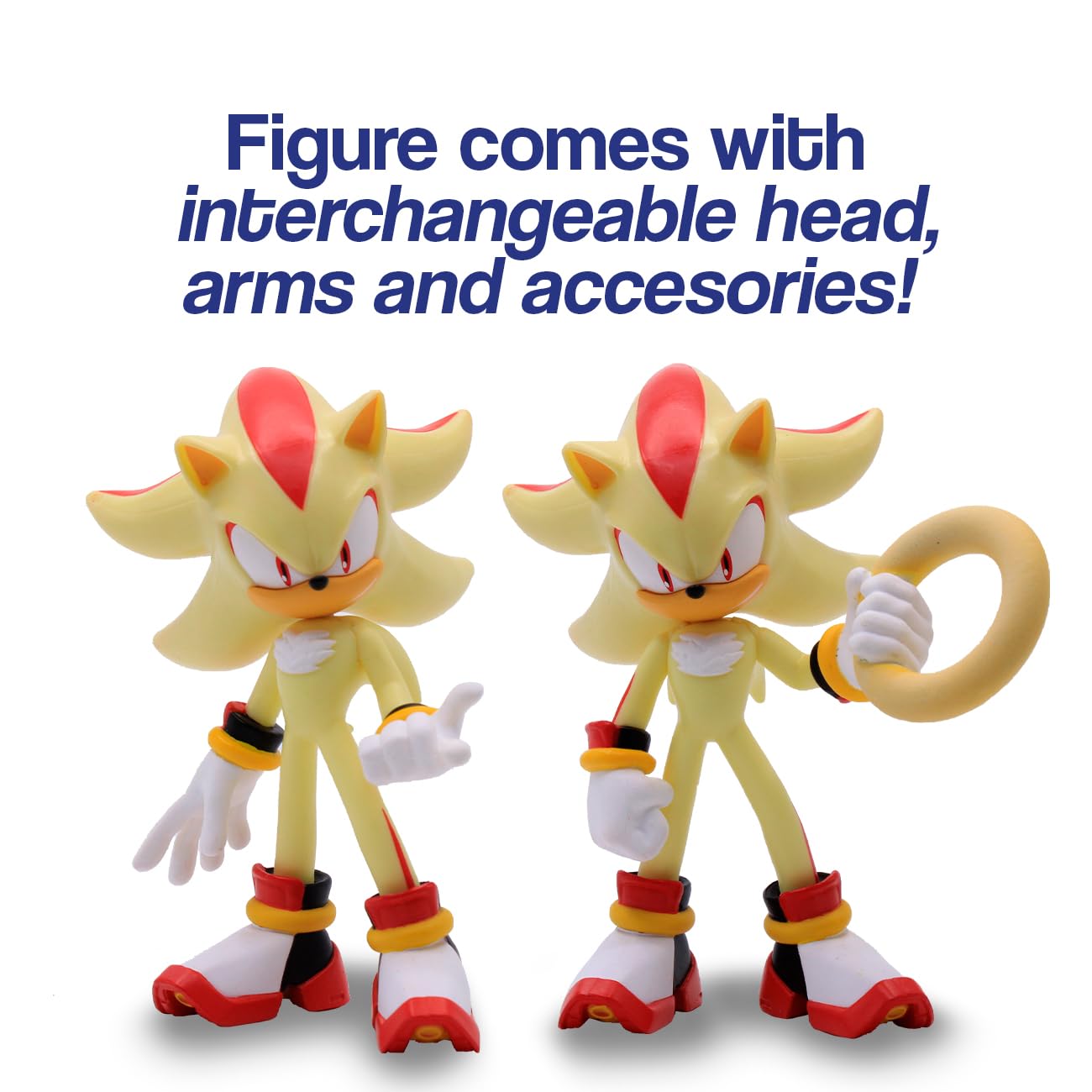 Sonic the Hedgehog Action Figure – 4" Articulated Collectible with Interchangeable Arms & Accessories - Flex Gamingproduct_type