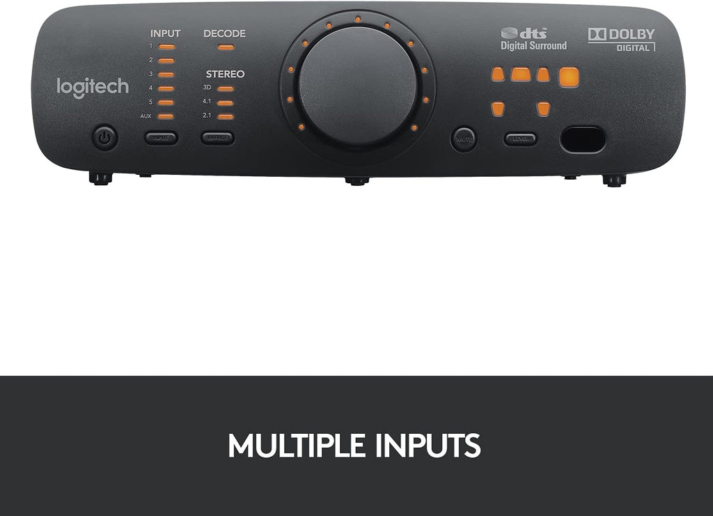 Logitech Z906 5.1 Surround Sound Speaker THX Dolby DTS - Black | Certified, digital audio input, multiple devices setup