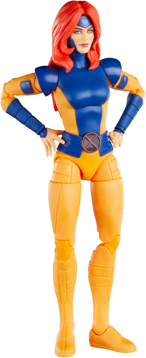Marvel Legends Series Jean Grey, X-Men ‘97 Collectible 6-Inch Action Figure | Marvel Legends Retro 6 Inch Action Figure X-Men '97 Wave 2 - Jean Grey