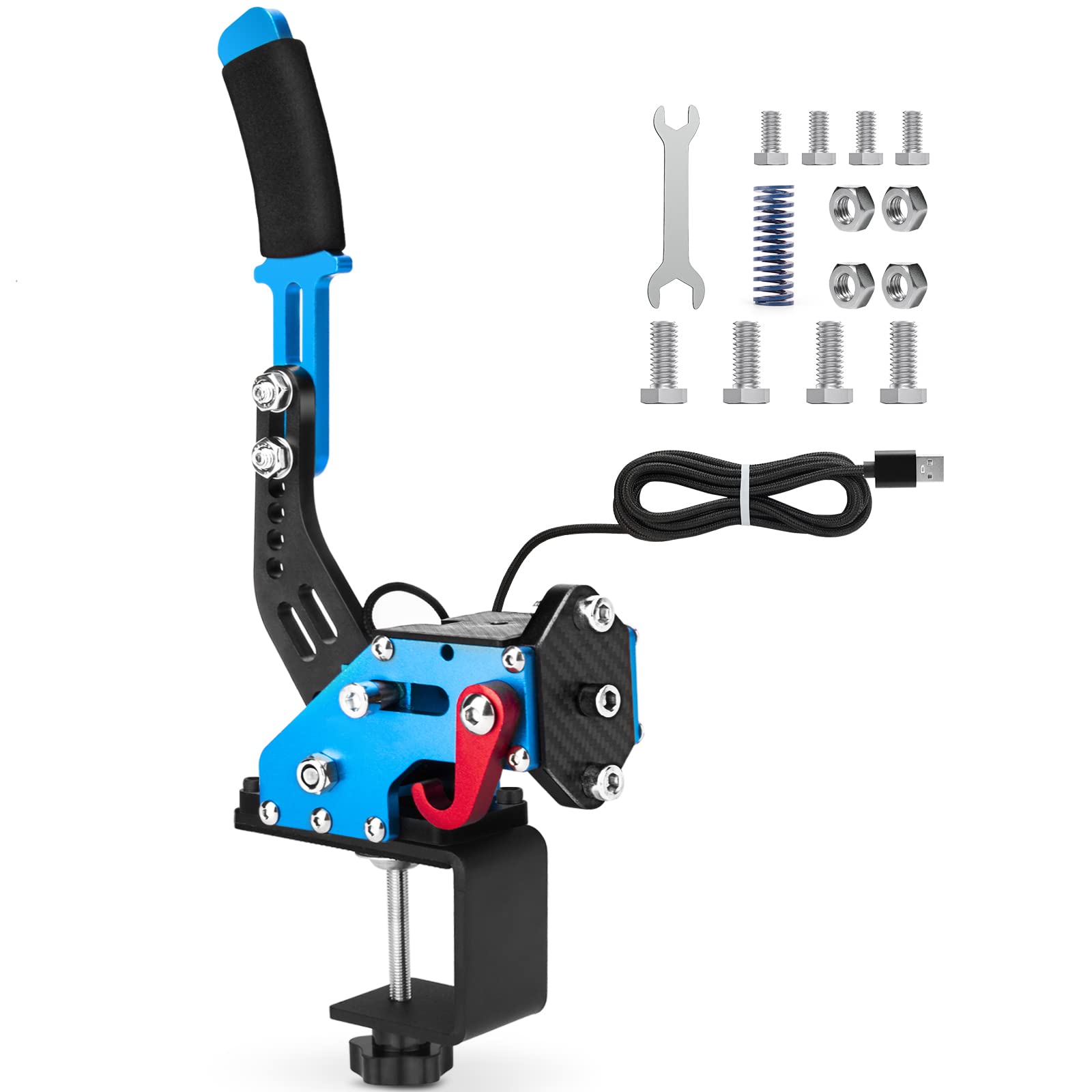 aikeec USB Handbrake for PS4 PS5: Compatible with Logitech G27 G29- PC Handbrake Compatible for G27 G29 G920 Thrusmsater T300 T500 Sim Racing Handbrake - Flex Gamingproduct_type