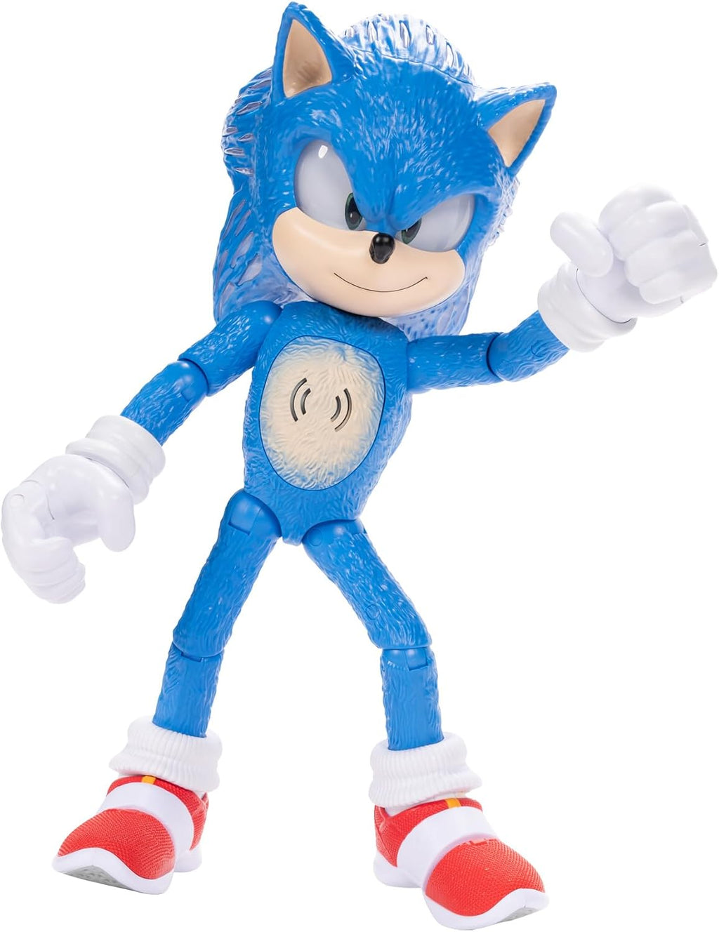 Sonic the Hedgehog 3 Ultimate Talking Sonic 12-Inch Figure, Features 30+ Iconic and Humorous Phrases and Sounds from the Movies, Light-Up Eyes and Quills
