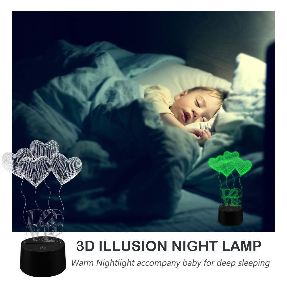 AZIMOM 3D Illusion Night Light – 5 Designs