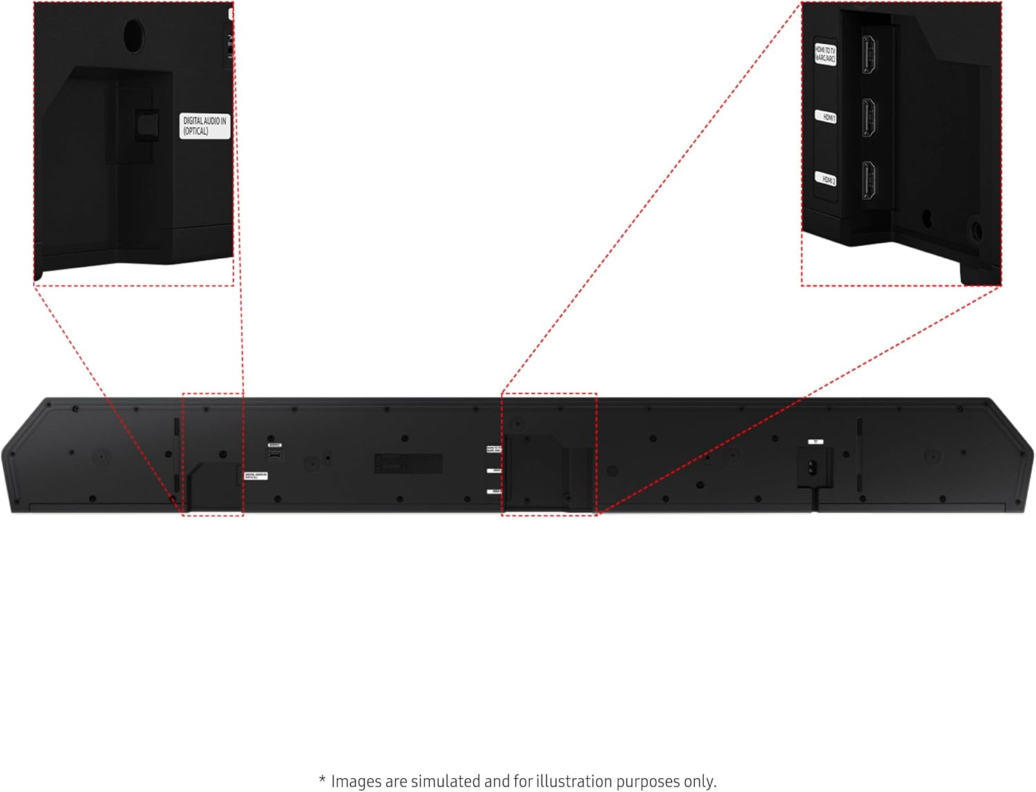 Samsung Q990D 11.1.4ch Wireless Dolby Atmos Soundbar with Rear Speakers