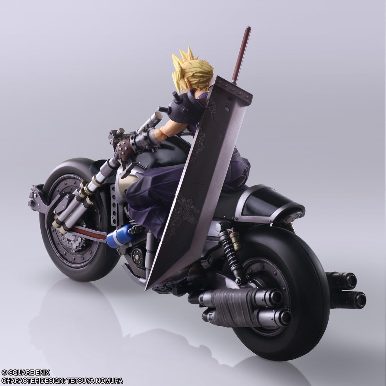 Final Fantasy VII Bling Arts Cloud Strife & Hardy Daytona PVC Pre-Painted Action Figure