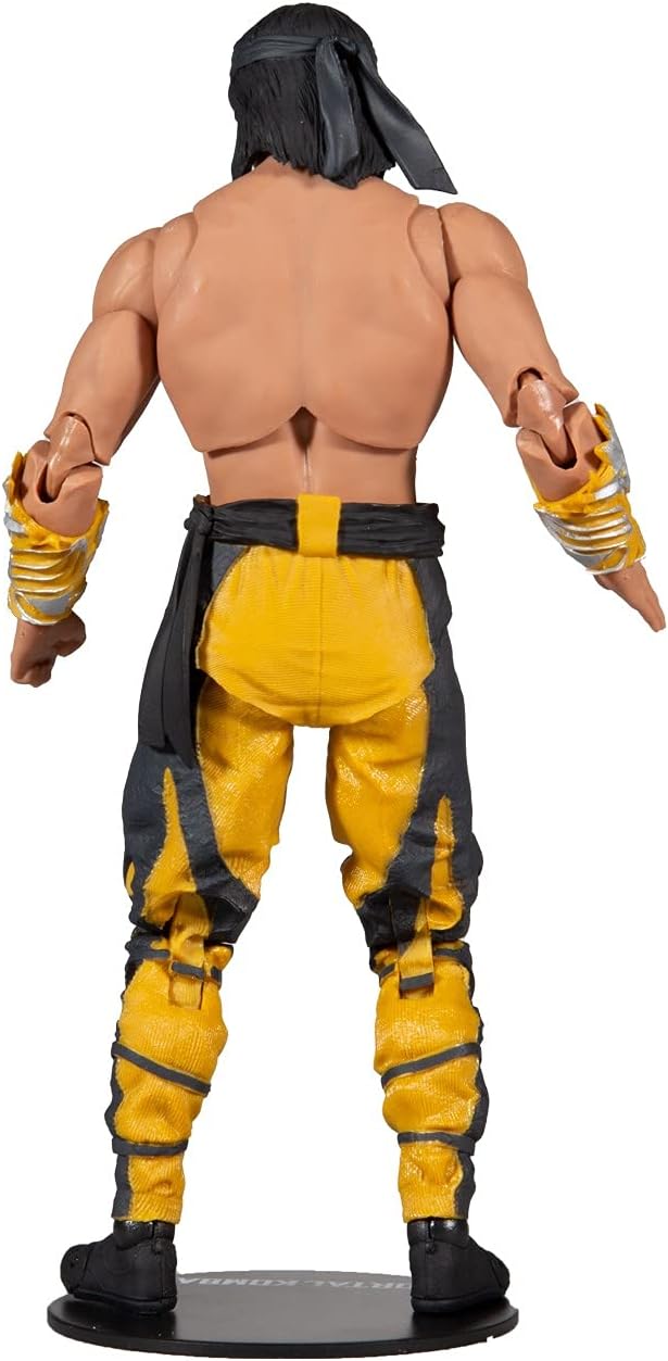 McFarlane Toys Mortal Kombat Liu Kang (Fighting Abbot) 7" Action Figure with Accessories | Mortal Kombat 7 Inch Action Figure Wave 7 - Liu Kang