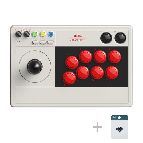 8Bitdo Arcade Stick for Switch & Windows, Arcade Fight Stick Support Wireless Bluetooth, 2.4G Receiver and Wired Connection - Flex Gamingproduct_type