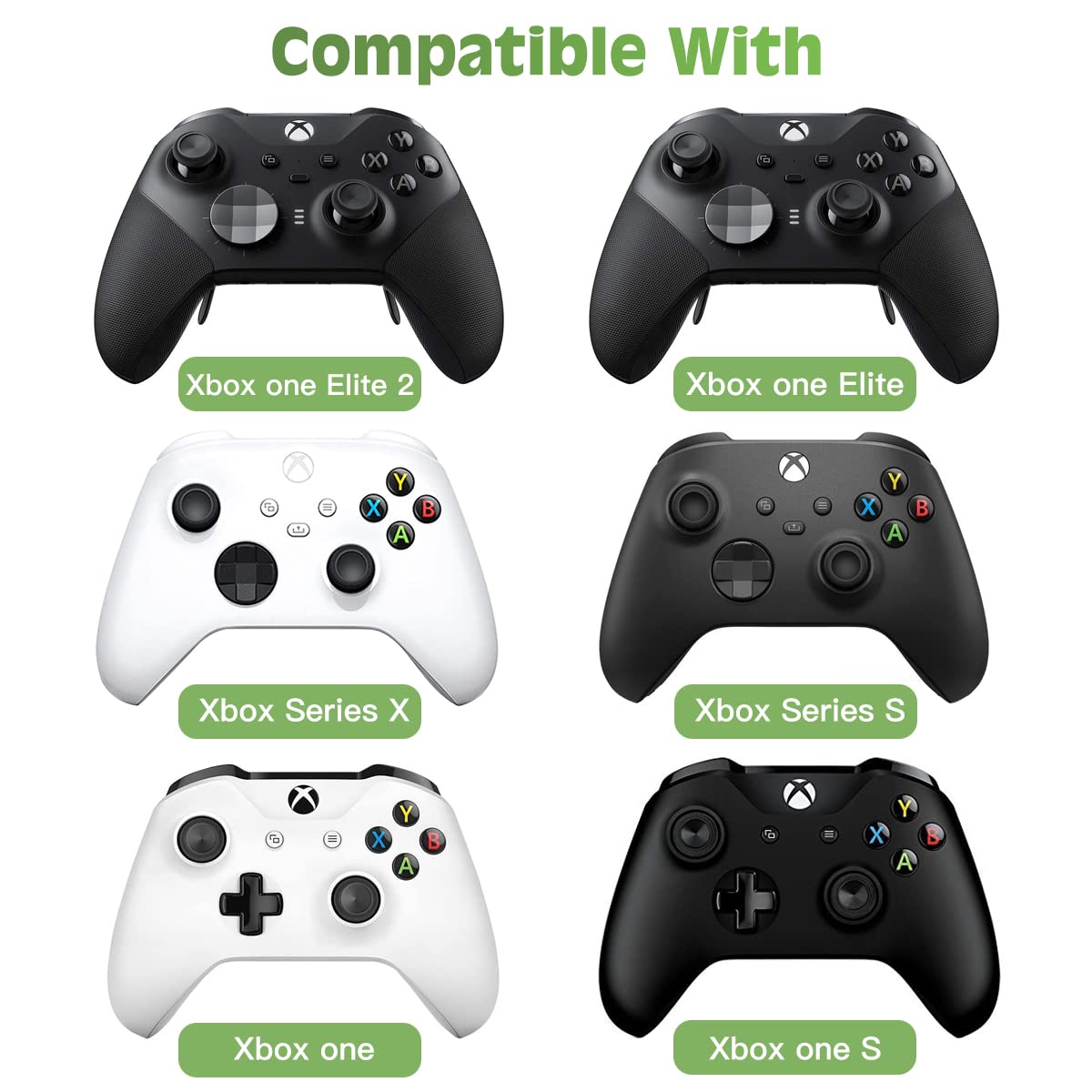 TiMOVO Green Backlight Keyboard for Xbox One, Xbox Series X/S,Wireless Chatpad Message KeyPad with Headset & Audio Jack,Mini Game Keyboard Fit Xbox One/One S/One Elite/2, 2.4G Receiver Included, Black - Flex Gamingproduct_type