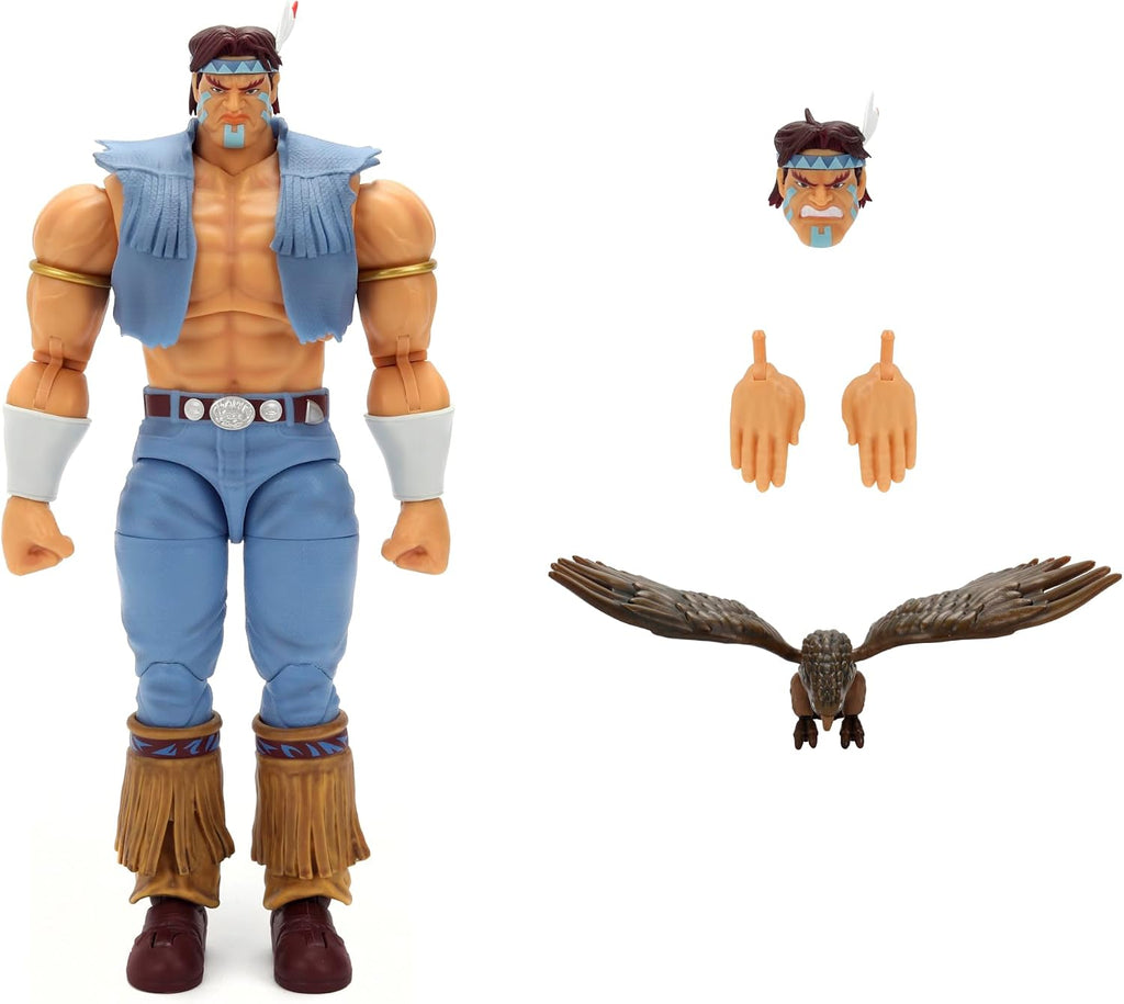 Jada Street Fighter II T. Hawk Action Figure – 1:12 Deluxe Scale Toys – 6" Tall, Fully Articulated, Collector Packaging | Street Fighter 2 The Final Challengers 6 Inch Action Figure Deluxe - T. Hawk